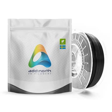 Addnorth E-PLA - 1.75mm- 2300g - Musta 