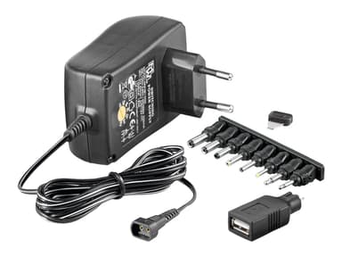Microconnect 3-12V Universal Strömadapter 18W