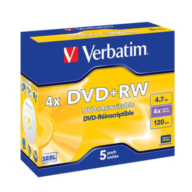 Verbatim VB-DPW44JC DVD+RW 4.7GB 5pc(s)