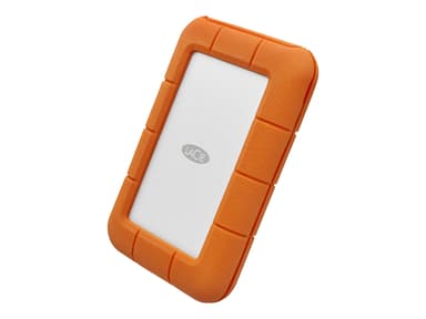 LaCie Rugged 1TB Mobile Drive Oransje Sølv
