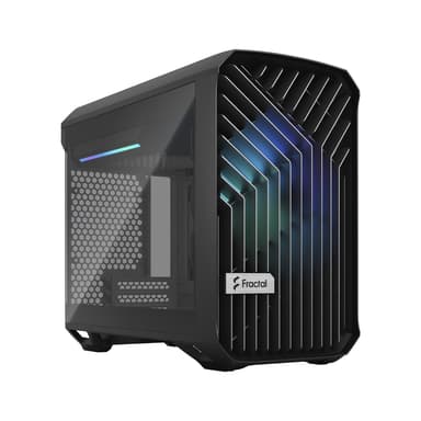 Fractal Design Torrent Nano Black RGB Light Tint Glass Micro Tower Sort