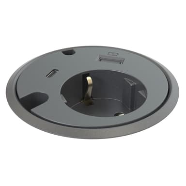 Forming Function Powerdot 16 1x Virta 1x USB-C 1x USB-A 2x Kaapelireikää Musta 