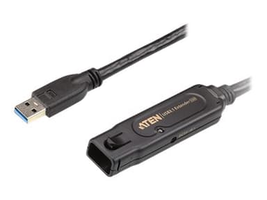 Aten 10 m lång USB 3.1 Gen 1-förlängningskabel 10m USB A USB A Svart