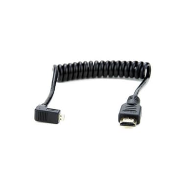Atomos Micro HDMI til Full HDMI-kabel 30–45 cm 0.45m Micro HDMI HDMI Sort