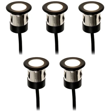 LightsOn Orion Built-In Spot 5pcs Black 