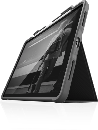 STM Dux Plus iPad Pro 11" 2nd gen iPad Pro 11" 3rd gen iPad Pro 11" 4th gen Harmaa Musta