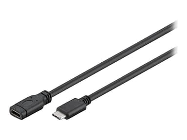 Microconnect Usb-c Extension Cable 1.5m 1.5m USB C USB C Musta