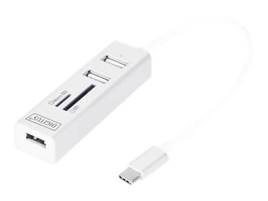 Digitus DA-70243 kortlæser USB 2.0 Hvid 