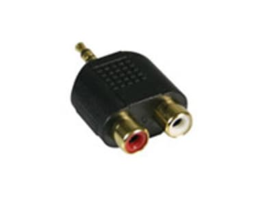 Deltaco Adapter 3.5mm 2x RCA