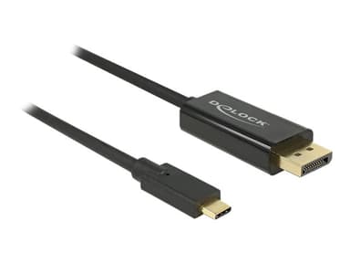 Delock External video adapter 2m USB-C DisplayPort Zwart
