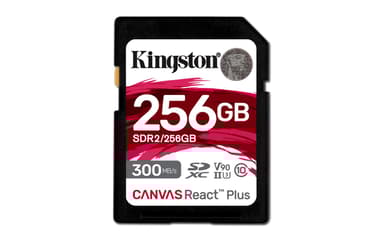 Kingston Technology Canvas React Plus 256 GB SD UHS-II Klasse 10 256GB SD UHS-II
