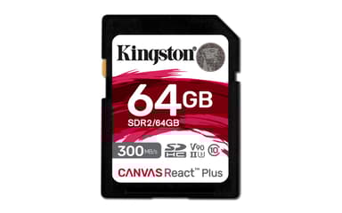 Kingston Technology Canvas React Plus 64 GB SD UHS-II Klasse 10 64GB SD UHS-II