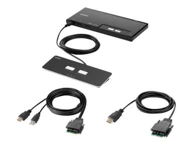 Belkin F1DN102MOD-HH-4 KVM-switch Zwart 