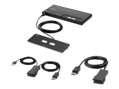 Belkin F1DN102MOD-PP-4 KVM-switchar Svart 