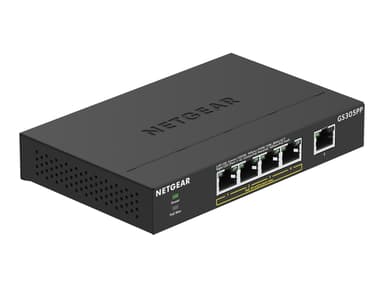 Netgear GS305PP Unmanaged Gigabit Ethernet (10/100/1000) Power over Ethernet (PoE) Zwart 
