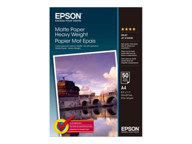 Epson Papir Heavy Weight Matt A4 50 Ark 167g 