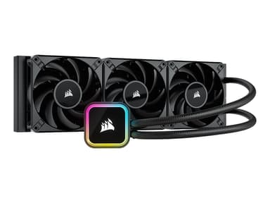 Corsair iCUE H150i RGB ELITE Processor Alles-in-één vloeistofkoeler 12 cm Zwart 1 stuk(s) AIO vloeistofkoeler Zwart