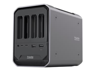 SanDisk Pro Dock 4 Koblet med ledninger (ikke trådløs) Thunderbolt 3 Grafitt Thunderbolt 3