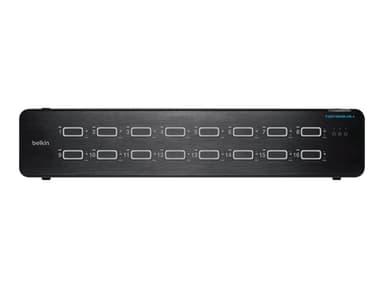 Belkin F1DN116KVM-UN-4 KVM-switchar Rackmontering Svart 