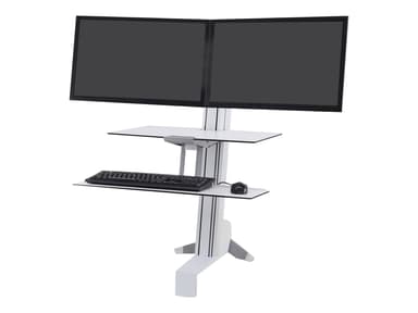 Ergotron Workfit-s Dual Sit-stand Bright White 
