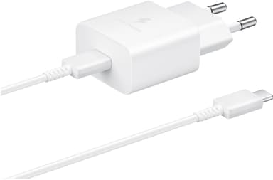 Samsung Wall Charger 15W + USB-C Cable Hvid 1m.