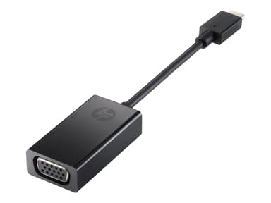 HP External video adapter 0.076m VGA USB-C Zwart