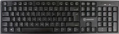 Voxicon DK-200WL/INT toetsenbord RF Draadloos QWERTY US International Zwart Draadloos US International