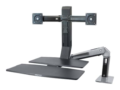 Ergotron Workfit-a Ii Dual 5" Polished Aluminum 