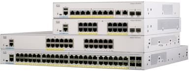 Cisco Catalyst C1000-16T-E-2G-L nätverksswitchar hanterad L2 Gigabit Ethernet (10/100/1000) Grå 