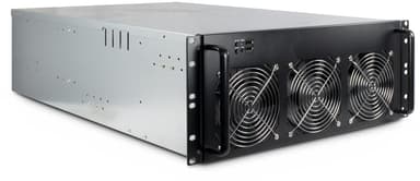 Inter-Tech 4W2 Mining Rack 4U 19" Rack Grå Svart