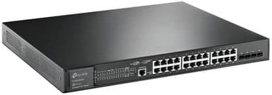 TP-Link JetStream TL-SG3428XMP verkkokytkin Hallittu L2+ Gigabit Ethernet (10/100/1000) Power over Ethernet -tuki 1U Musta 