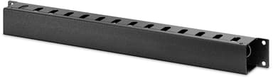 APC Easy Rack, horisontal kabelkanal, 19", 1U, sort