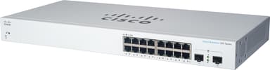 Cisco CBS220 16G 2SFP PoE 130W Smart Switch - (Outlet-vare klasse 2) 