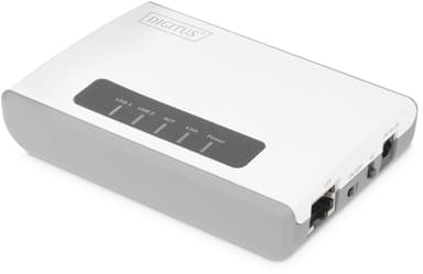 Digitus 2-Port Trådlös skrivar/USB Server 