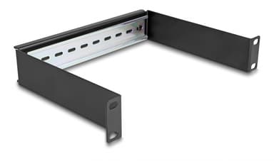 Delock Räkkiasennettava DIN-kisko 1U 10" 