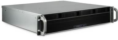 Inter-Tech 2U 2404S Storage Chassi Rack Silver Svart