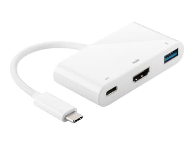 Microconnect USB3.1CCOM2 USB grafisk kobling Hvit 