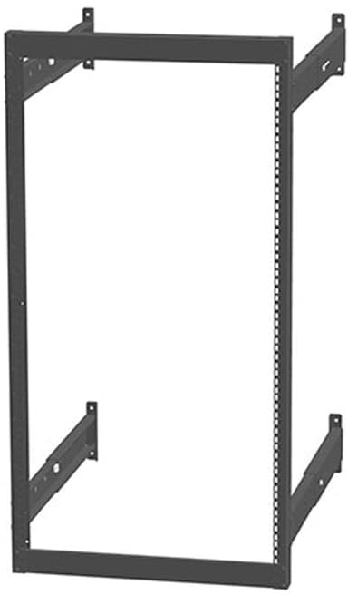 Direktronik 19 tuuman 20U seinäteline, 39 - 61 cm syvä, musta