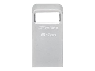 Kingston Technology DataTraveler Micro USB-minnepenn 64 GB USB Type-A 3.2 Gen 1 (3.1 Gen 1) Sølv 64GB USB-A Sølv
