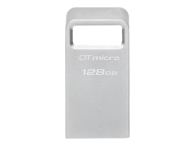 Kingston Technology DataTraveler Micro USB-sticka 128 GB USB Type-A 3.2 Gen 1 (3.1 Gen 1) Silver 128GB USB-A Silver