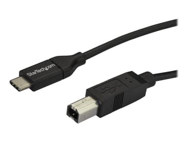 Startech StarTech.com USB2CB2M USB-kabel USB 2.0 2 m USB C USB B Sort 2m USB-C USB-B Svart