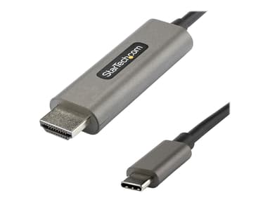 Startech StarTech.com USB C till HDMI-kabel 4K 60 Hz på 5 m med HDR10 - Ultra HD USB Type-C till 4K HDMI 2.0b-videokabeladapter - USB-C till HDMI HDR-skärm/skärmsadapter - DP 1.4 Alt Mode HBR3 5m HDMI USB C Silver Svart