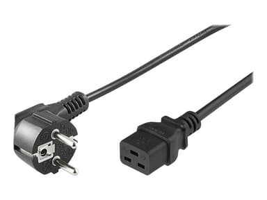 Microconnect Power Cord Cee 7/7 - C19 5m 5m. CEE7/7 C19 forbinder Sort