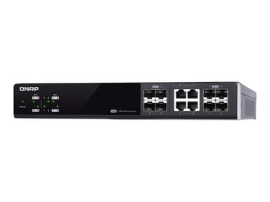 QNAP QSW-M804-4C verkkokytkin Hallittu 10G Ethernet (100/1000/10000) musta 