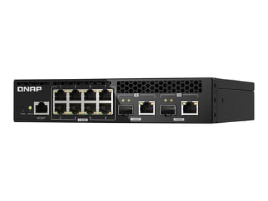 QNAP QSW-M2108R-2C netwerk-switch Managed L2 2.5G Ethernet (100/1000/2500) Power over Ethernet (PoE) Zwart 
