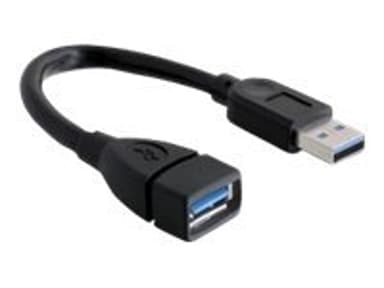 Delock 82776 USB-kabel 0,15 m Sort 0.15m Sort