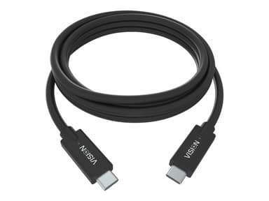 Vision TC 1MUSBC/BL USB-kabel 1 m USB 3.2 Gen 1 (3.1 Gen 1) USB B USB C Zwart 1m USB-C USB-C Zwart