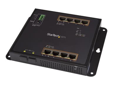 Startech StarTech.com Industriell Gigabit PoE med 8 portar + switch med 2 SFP MSA-platser - 30 W - Härdad lager/L2-switch GbE-styrd - Robust Gigabit Ethernet-nätverksswitch med hög effekt IP-30/-40 C till 75 C 