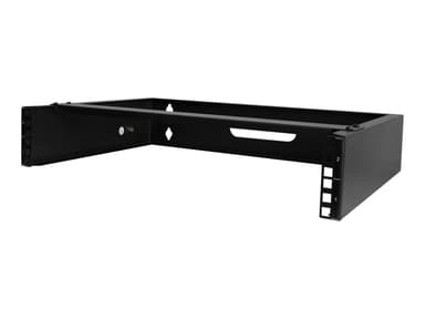 Startech StarTech.com 2U Wandmonteerbare Netwerk Rack, 35cm (14") Diep (Low Profile), 19" Patch Panel Bracket voor Smalle Server, IT Apparatuur, Netwerk Switches, Draagvermogen: 35kg, Zwart 