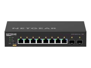 Netgear GSM4210PX-100EUS nätverksswitchar hanterad L2/L3 Gigabit Ethernet (10/100/1000) Strömförsörjning via Ethernet (PoE) stöd Svart 